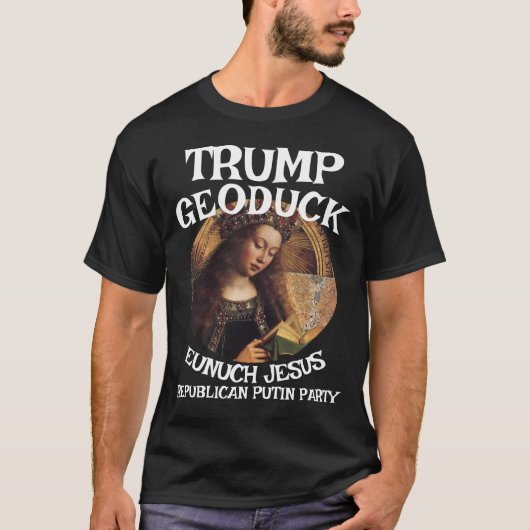 Trmp Geoduck Eunuch Jesus Republican Pee Party Tシャツ (正面)