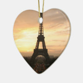 Trocaderoからの日の出のエッフェル塔 セラミックオーナメント (左)