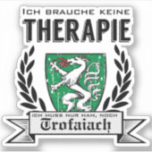 Trofaiach meine Steiermark Österreich Therapie シール (正面)
