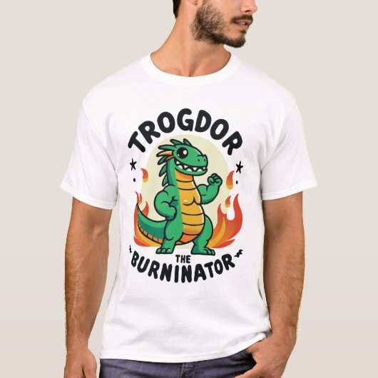 Trogdor The Burninator - The Baby Tシャツ (正面)
