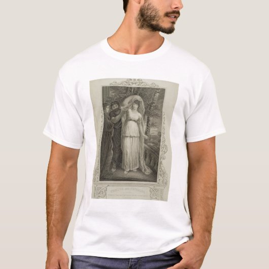 「TroilusおよびCressida」からのイラストレーション、行為III、 Tシャツ (正面)