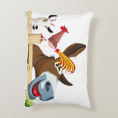 Trois animaux de ferme sur votre coussin アクセントクッション (裏面(縦))