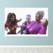 Trois Drôles de Dames キャンバスプリント (インサイチュ (ウッドフロア))