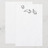 TROIS LAPINS 便箋 (正面/裏面)