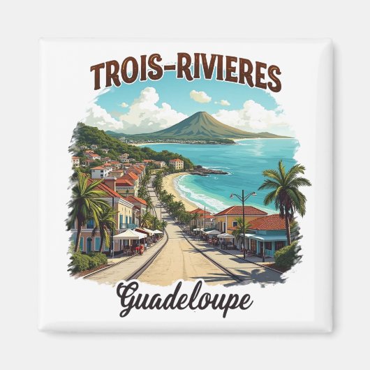 TROIS-RIVIERES GUADELOUPE マグネット (正面)