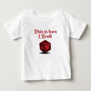Trollの方法 – 重要なヒットRPGサイコロ ベビーTシャツ