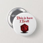 Trollの方法 – 重要なヒットRPGサイコロ 缶バッジ (正面&裏面)