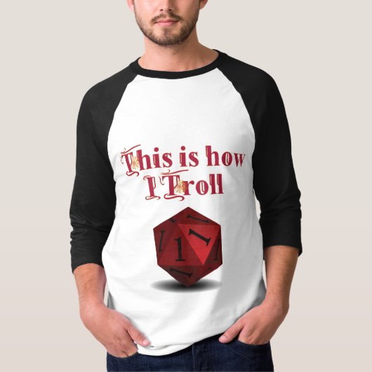 Trollの方法 – 重要なヒットRPGサイコロ Tシャツ (正面)