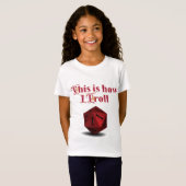 Trollの方法 – 重要なヒットRPGサイコロ Tシャツ (正面フル)