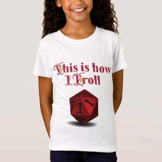Trollの方法 – 重要なヒットRPGサイコロ Tシャツ (正面)