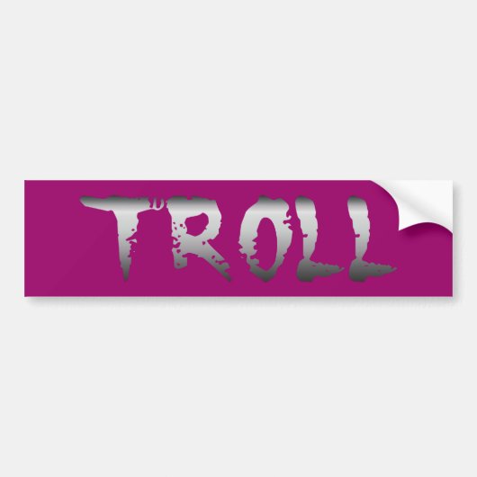 Troll バンパーステッカー (正面)