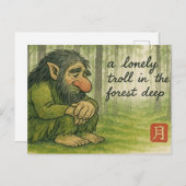 Troll Etegami Postcard ポストカード (正面/裏面)