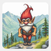 Troll Hiking in Norway, Stickers スクエアシール (正面)