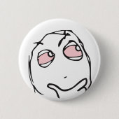 Troll Le Meミーム考えは、あなたの色のピンクの目を選択 缶バッジ (正面)