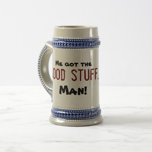 Troll "Me got the good stuff, man!" ビールジョッキ (正面左)