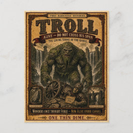 Troll, Vintage Circus Monster ポストカード