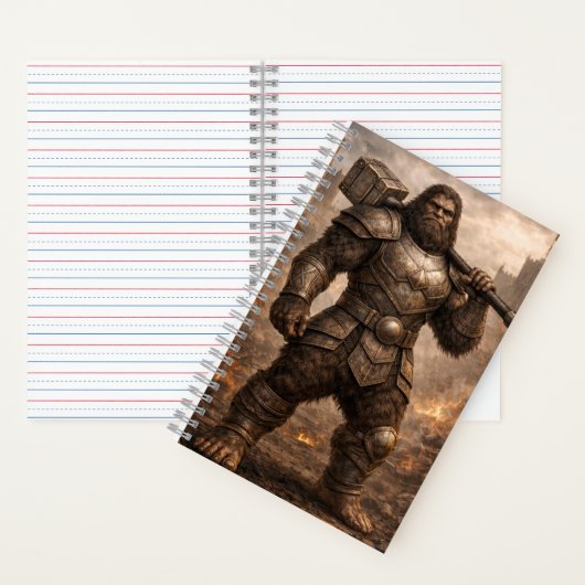 Troll Warrior Notebook – Fantasy Art Journal ノートブック (内側)
