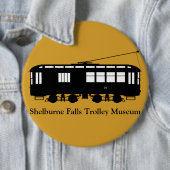 Trolley#10, Shelburne秋Trolley Museum 缶バッジ (インサイチュ)