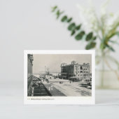 Trolley, Asbury Ave., Asbury Park, NJヴィンテージ ポストカード (スタンド正面)