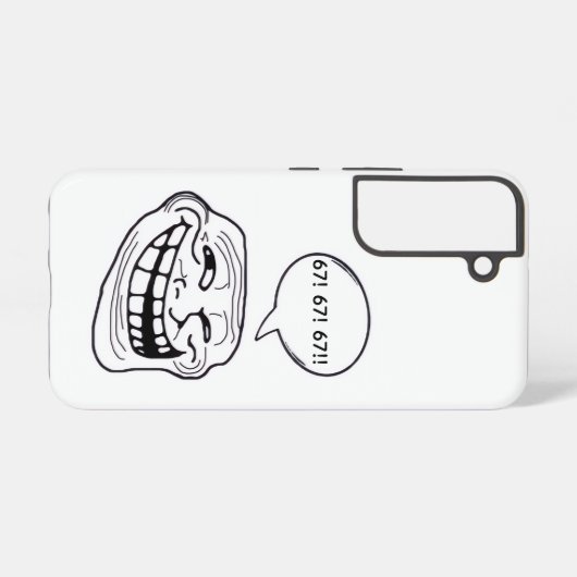 Trollface スマホケース samsung galaxyケース (裏面横)