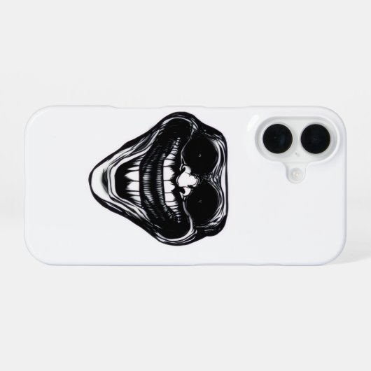 trollface iPhone 16ケース (裏面横)