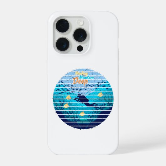 Trolling For Lake Trout Marking Monsters iPhoneケース (裏面)