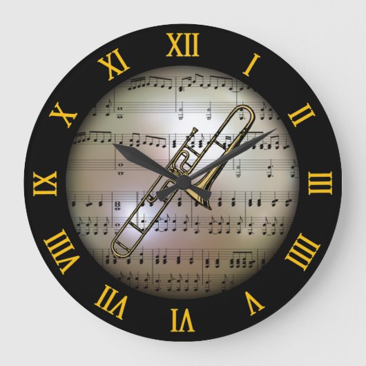 Trombone ~ Background "ミュージカル惑星" * ~ ラージ壁時計 (正面)
