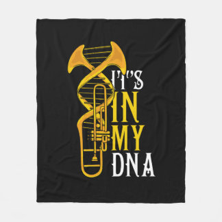 Trombone Gift Men Jazz Music Marching Band フリースブランケット