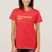 Trombone  Girl - Trombone  Tシャツ (正面)