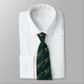 Trombone Green Neck Tie ネクタイ (タイ)