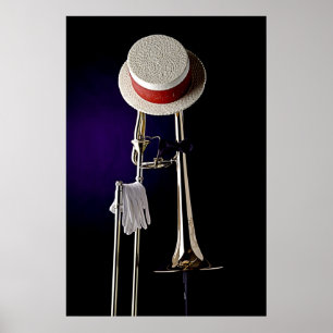 Trombone Jazz Poster ポスター
