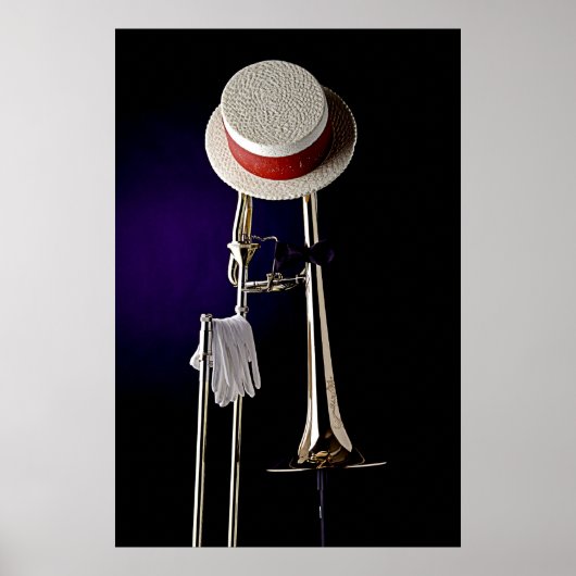 Trombone Jazz Poster ポスター (正面)