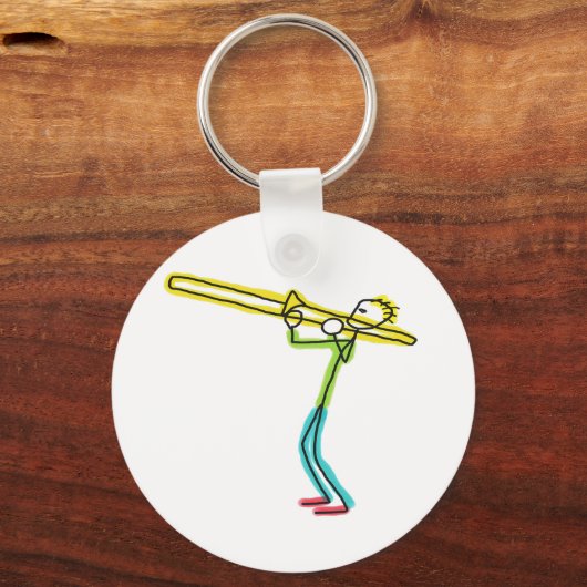 Trombone Stickman キーホルダー (裏面)