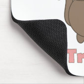 Trombone Tribe Kawaii Cat Pink Letters マウスパッド (コーナー)