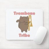 Trombone Tribe Kawaii Cat Pink Letters マウスパッド (マウス)