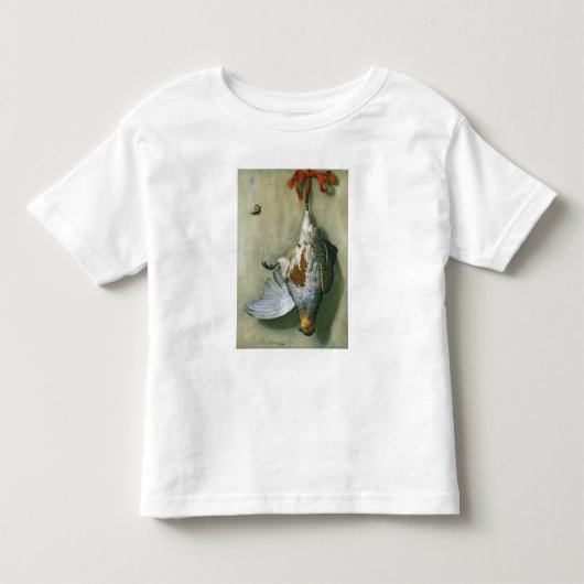 Trompe - l 'ヤマウズラ1666年が付いているoeil トドラーTシャツ (正面)