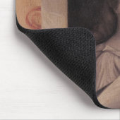 Trompe - l '女性のoeilのポートレート マウスパッド (コーナー)