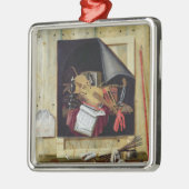 Trompe - l ' oeilの静物画1665年 メタルオーナメント (左)