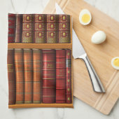 Trompe - l ' oeil "フランスのな図書館"。 キッチンタオル (四つ折り)