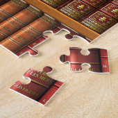 Trompe - l ' oeil "フランスのな図書館" ジグソーパズル (側面)