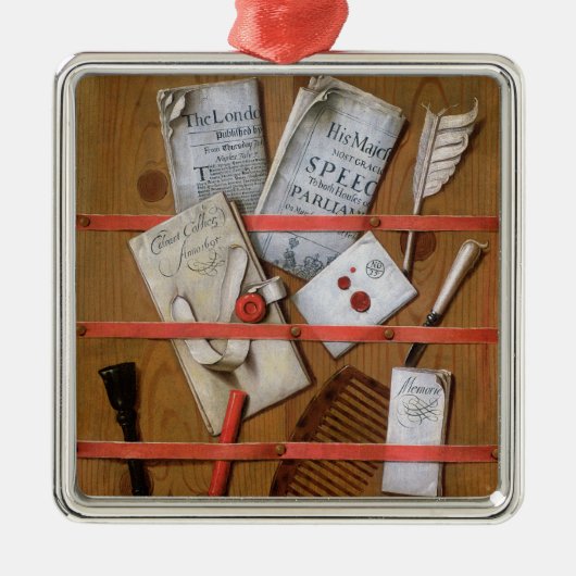 Trompe - l ' oeil 1702年 メタルオーナメント (正面)
