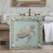 Trompe L'oeil Marine Life Turtle ID1190i タイル