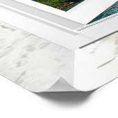 Trompe l'oeil Waterfall 滝の窓 デザインウォールステッカー ポスター (角)