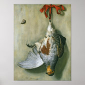 Trompe l'Oeil with Partridge, 1666 ポスター (正面)