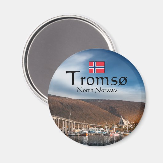 Tromsoノルウェーお土産 マグネット (正面/裏面)