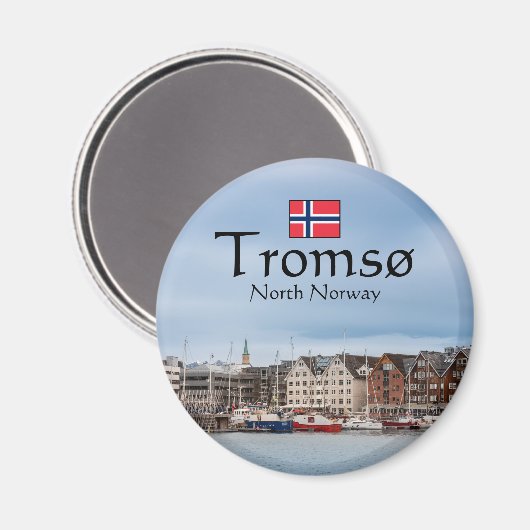 Tromsoノルウェーお土産 マグネット (正面/裏面)