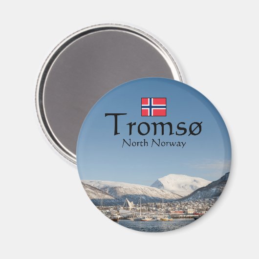 Tromsoノルウェーお土産 マグネット (正面/裏面)