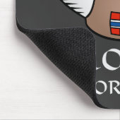 Tromsoノルウェーのバイキングの帽子 マウスパッド (コーナー)