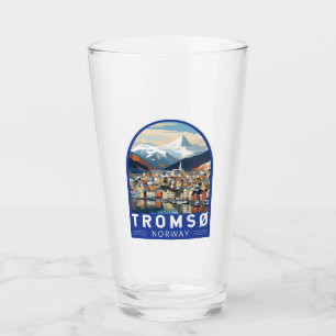 Tromsoノルウェー旅行アートヴィンテージ タンブラーグラス