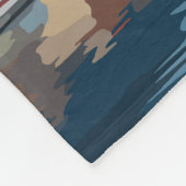 Tromsoノルウェー旅行アートヴィンテージ フリースブランケット (角)